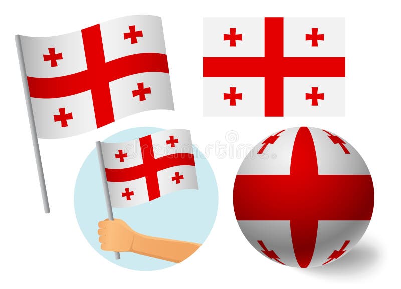 flag icon set stock illustration. Illustration of