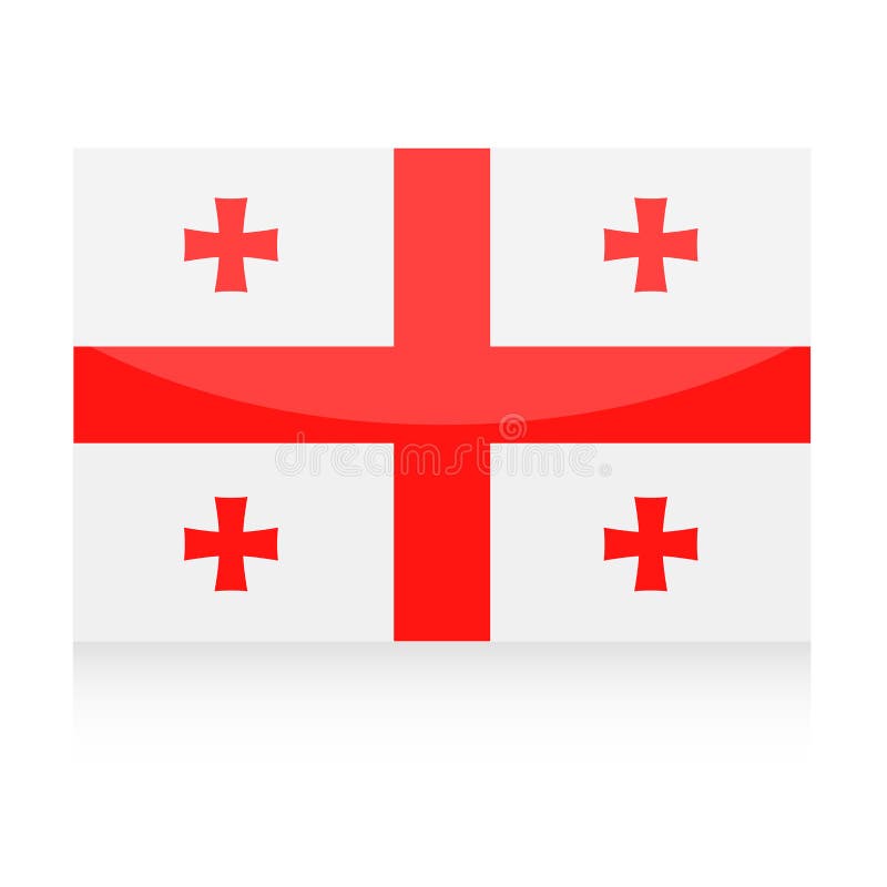 Flag Vector Icon stock illustration. Illustration of glossy