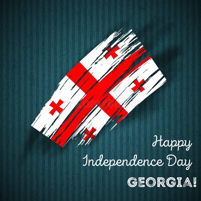 Georgia Independence Day Patriotic Design vektor abbildung Georgia Independence Day Patriotic Design vektor abbildung
