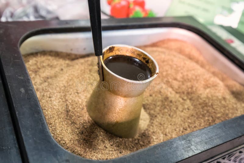 sand coffee stock image. Image of bazaar, house 96164153
