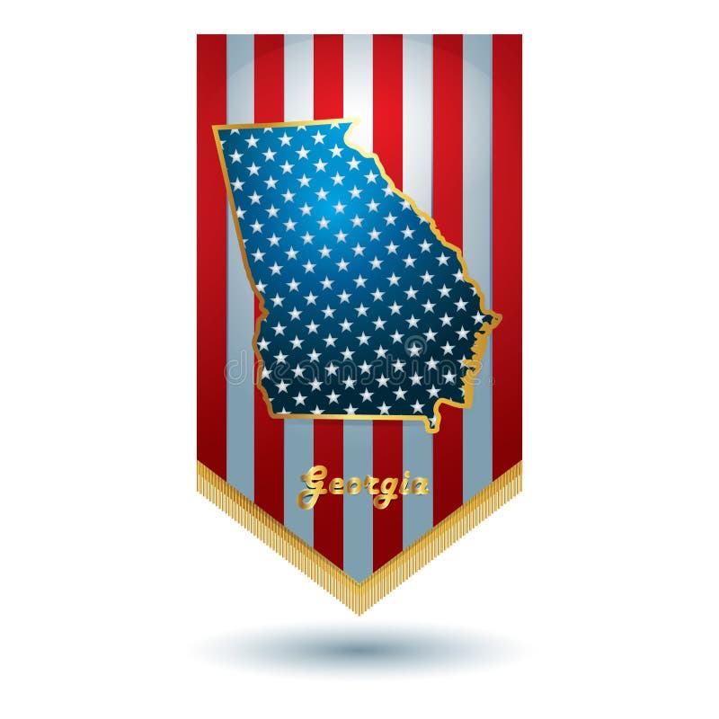 State Banner. Vector Illustration Decorative Design Stock