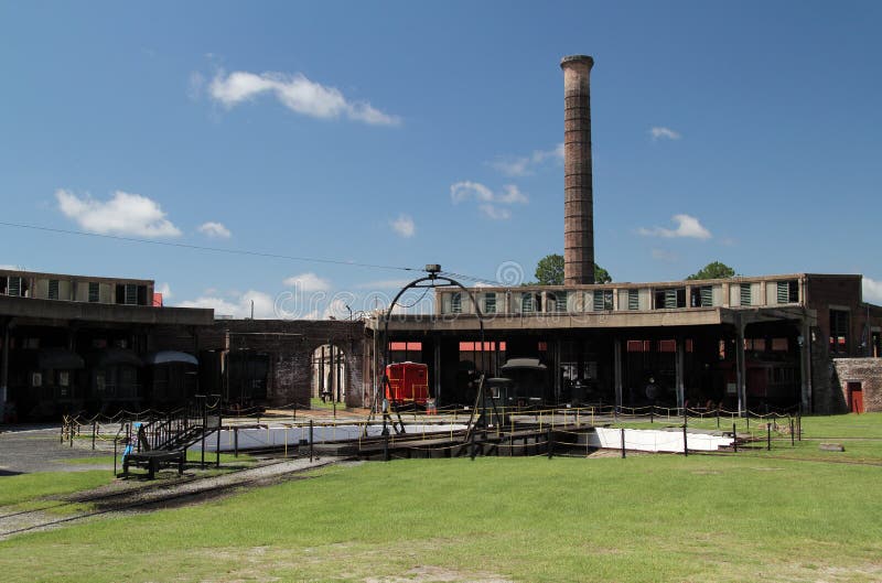 Georgia State Railroad Museum royalty-vrije stock afbeelding Georgia State Railroad Museum royalty-vrije stock afbeelding