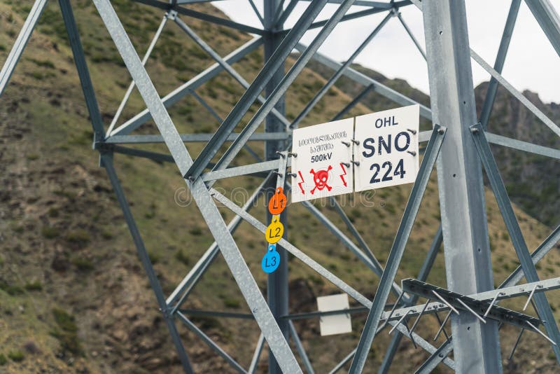 14.05.2022. Sno, Georgia. closeup view of the warning road sign. High quality photo. 14.05.2022. Sno, Georgia. closeup view of the warning road sign. High quality photo