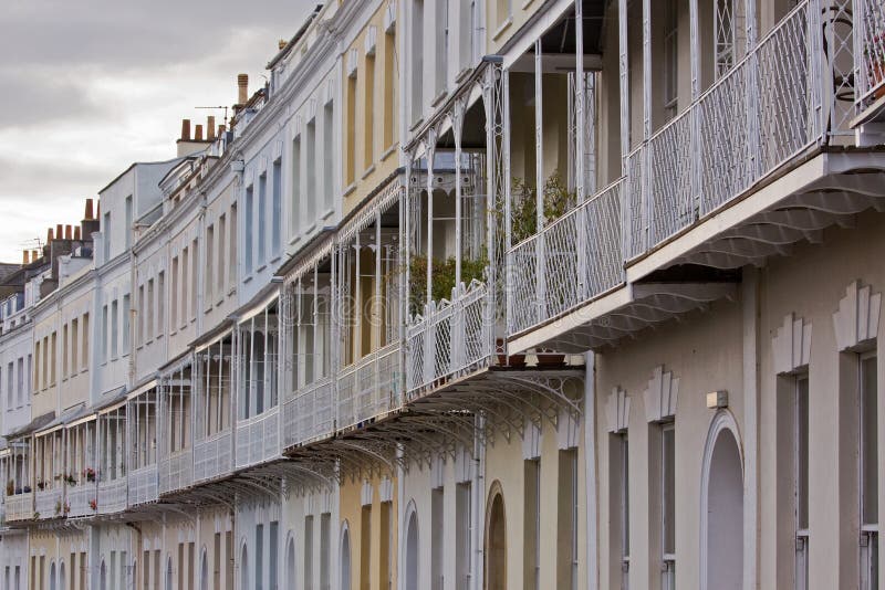 Georgian Crescent in Bristol UK