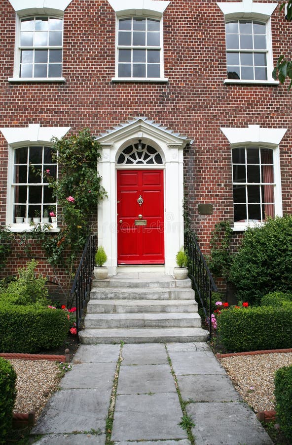 Georgian Entrance stock image Georgian Entrance stock image