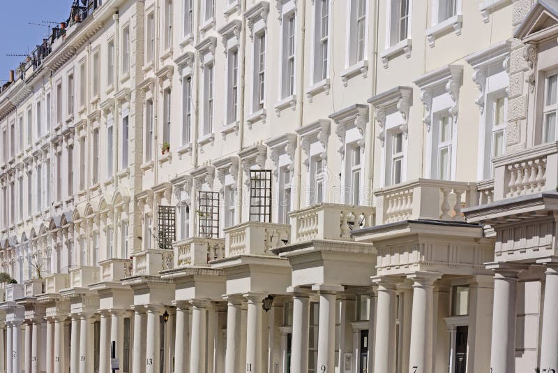 Georgian Terraced Town Houses Stock Photo - Image of lifestyles ...