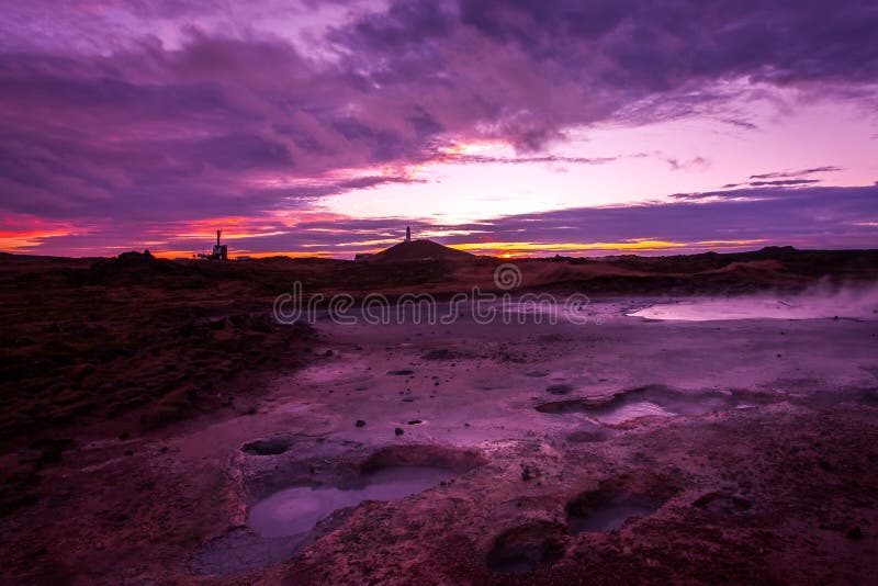Geothermal Area royalty free stock image