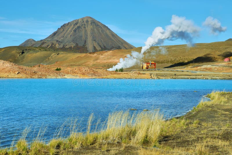 Geothermal landscape near Lake Myvatn