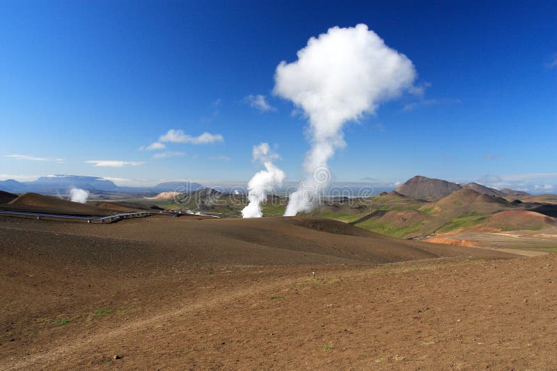 Geothermal Steam stock photo. Image of energy, volcano 1373738