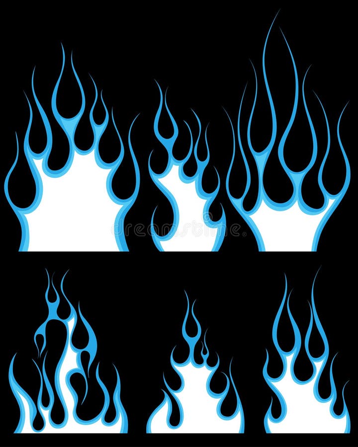 Set of different fire patterns for design use. Set of different fire patterns for design use