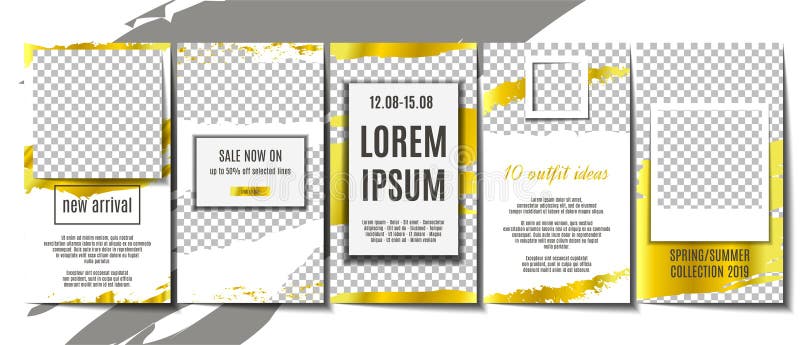Geplaatste verhalenmalplaatjes E stock illustratie Geplaatste verhalenmalplaatjes E stock illustratie