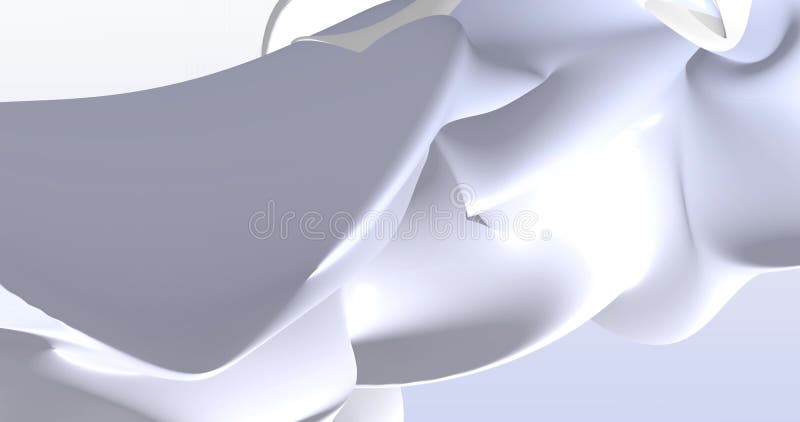 Geplündert. abstrakter weißer Hintergrund mit dynamisch blauen 3D-Linien 3d-Animation weißer Linien. moderner Videohintergrund lizenzfreie abbildung