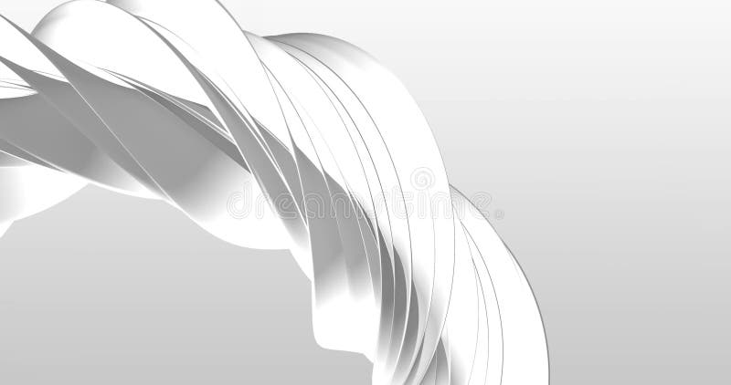 Geplündert. abstrakter weißer Hintergrund mit dynamisch grauen 3D-Linien 3d-Animation weißer Linien. moderner Videohintergrund lizenzfreie abbildung