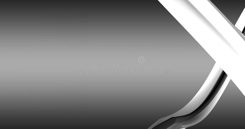 Geplündert. abstrakter weißer Hintergrund mit dynamisch grauen 3D-Linien 3d-Animation weißer Linien. moderner Videohintergrund stock abbildung