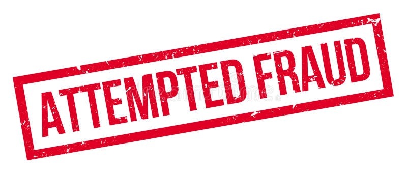 Geprobeerde Fraude rubberzegel royalty-vrije illustratie