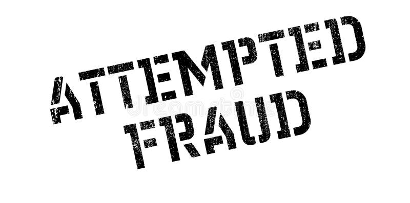 Geprobeerde Fraude rubberzegel royalty-vrije illustratie