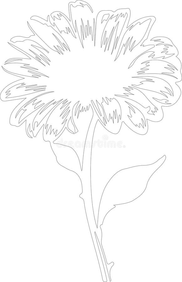 Gerbera daisy profilo silhouette generative ai royalty illustrazione gratis