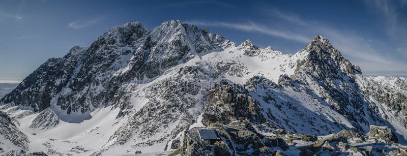 Gerlachovský štít, nejvyšší hora Vysokých Tater, Slovensko