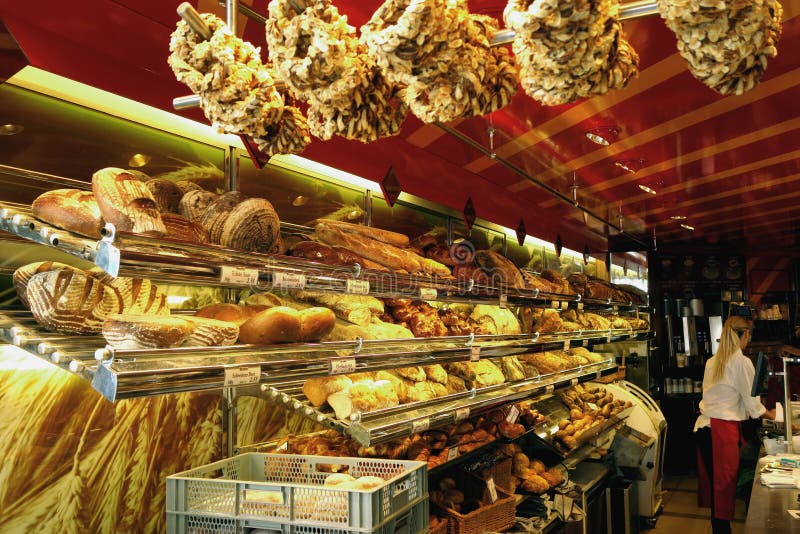 German Bakery with Breads and Pastry Stock Image Image of choices