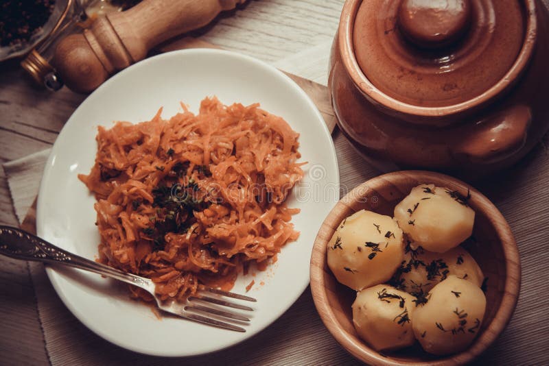 German braised cabbage stock photo. Image of green, macro 65181962
