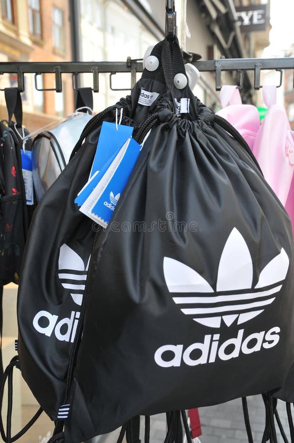 BRAND ADIDAS SPORT BACKPACK on SALE Editorial Stock Photo - Image of business, adidas: