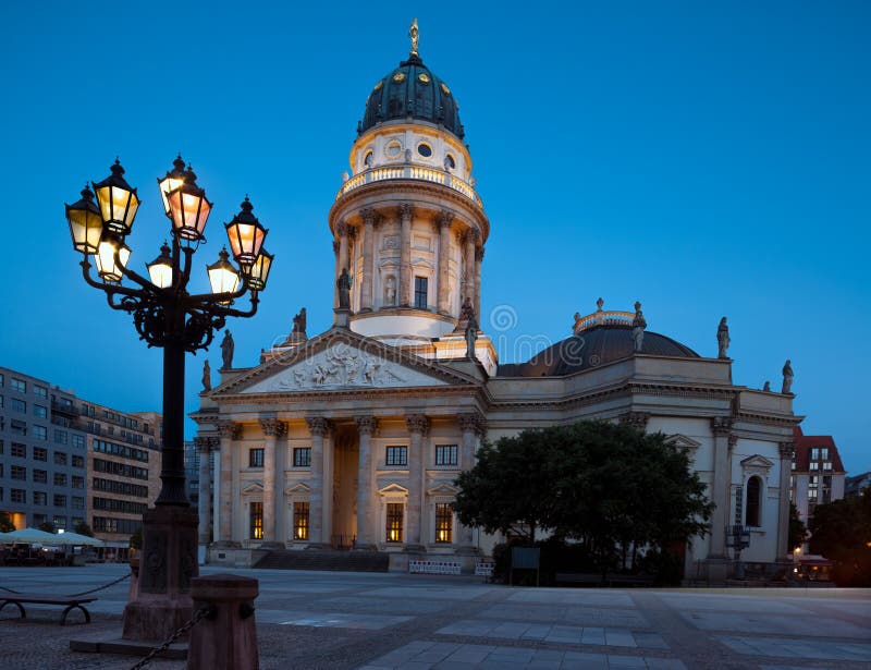 German Cathedral on Gendarmenmarkt in Berlin royalty free stock photography German Cathedral on Gendarmenmarkt in Berlin royalty free stock photography