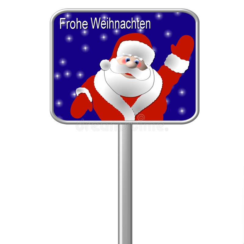 German Christmas Sign stock illustration. Illustration of drawing 6733305