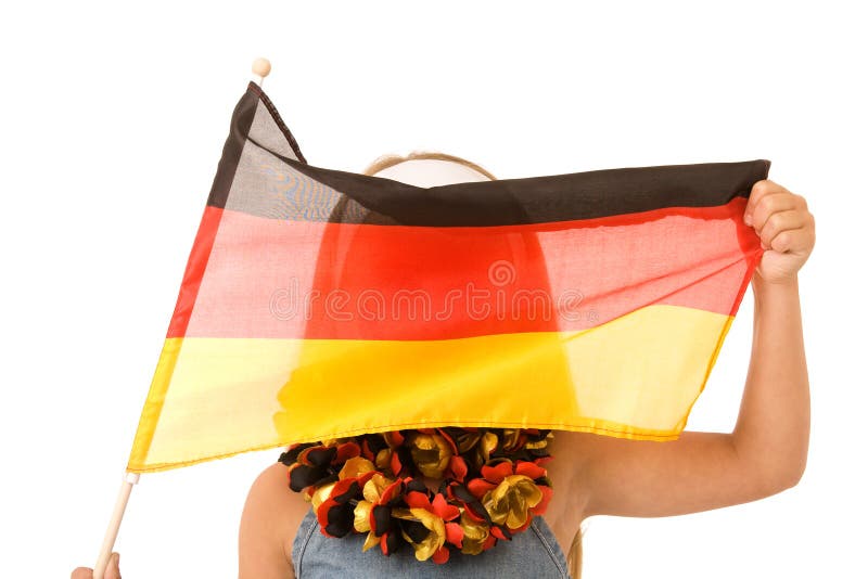 German fan stock photo. Image of hidden, european, isolated 14365854