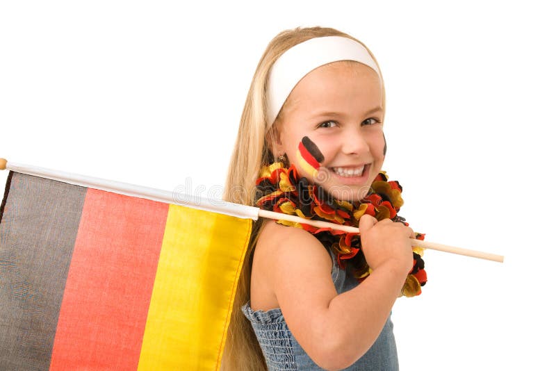 German fan stock image. Image of young, white, lucky 14365881