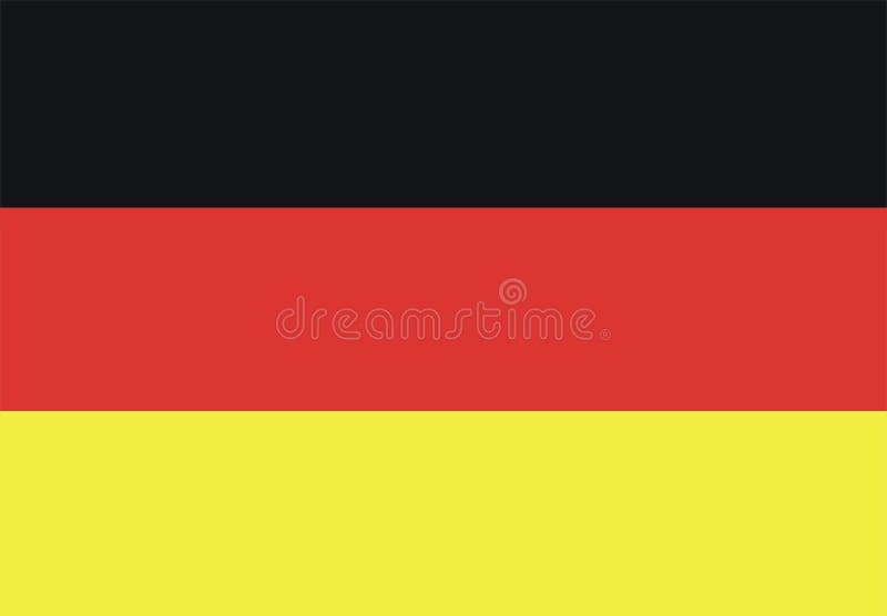 Eine Darstellung der deutschen Flagge.