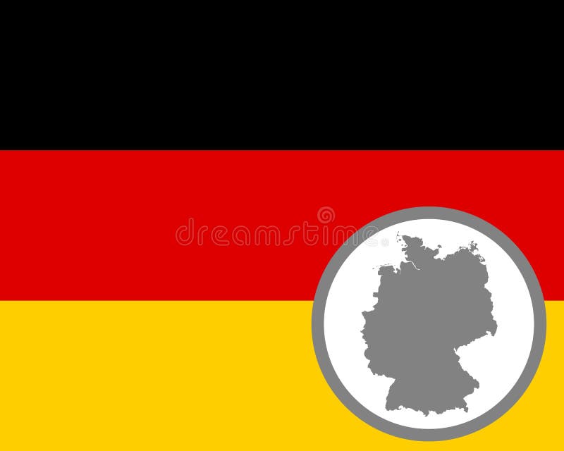 German flag and map stock vector. Illustration of flag 137814977