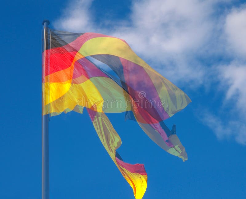 German flag stock image. Image of nation, country, yellow 14149665