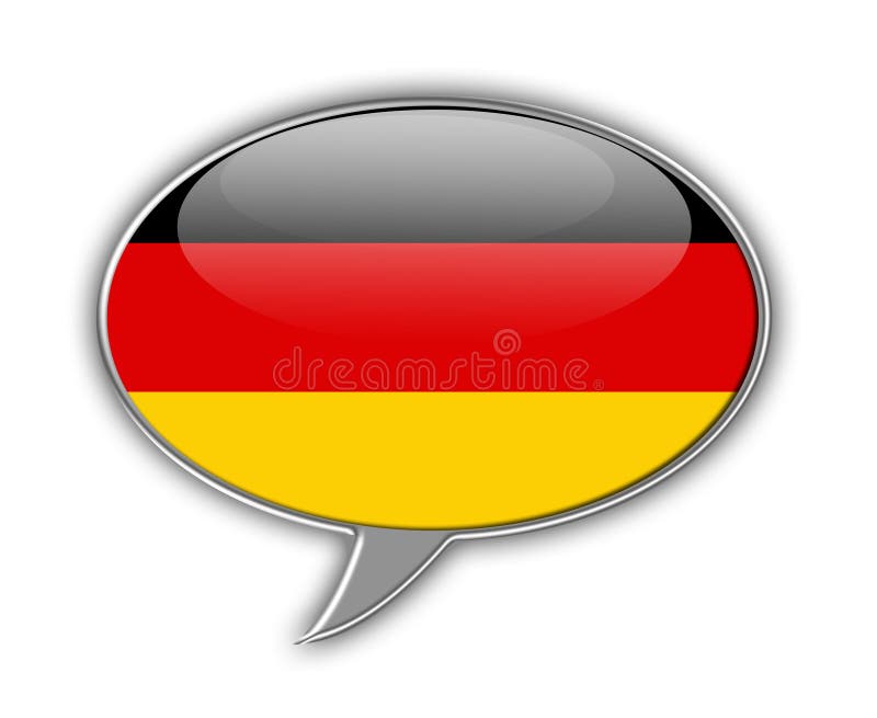 German Flag Speech Bubble Stock Illustrations 279 German Flag Speech