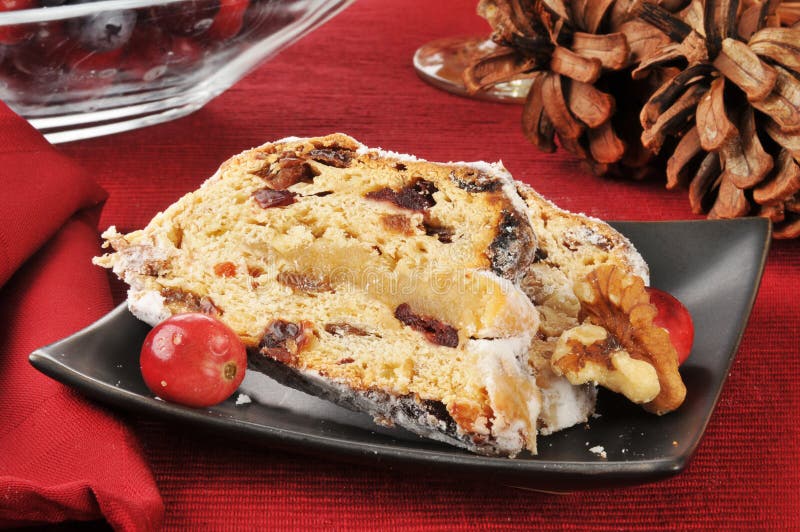German Christmas Fruit Cake Stock Photo - Image of cuisine, sliced