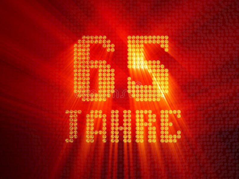 German Golden Number Sixtyfive Years. 3D Render Stock Illustration