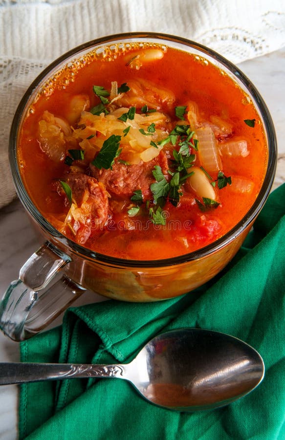 German Kielbasa Oktoberfest Stew Stock Photo - Image of beef, goulash ...