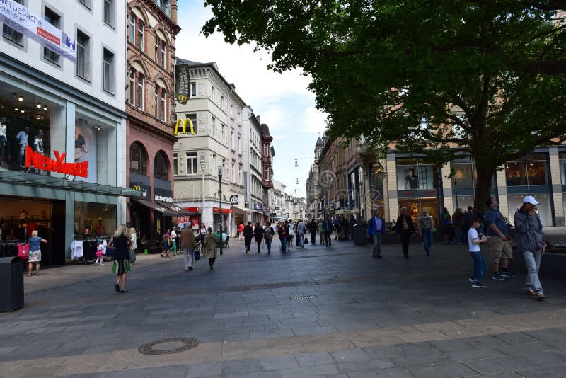 German Marketplace Wiesbaden Germany Editorial Photography Image of