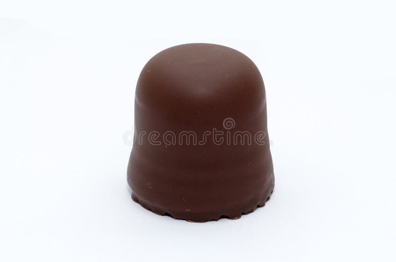 German Marshmallow in Chocolate on a White Background Stock Image Image of sugar, marshmallow