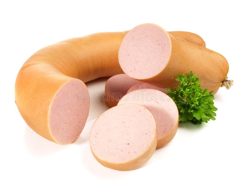 German Meat Sausage stock photo. Image of isolated, chop 183313848