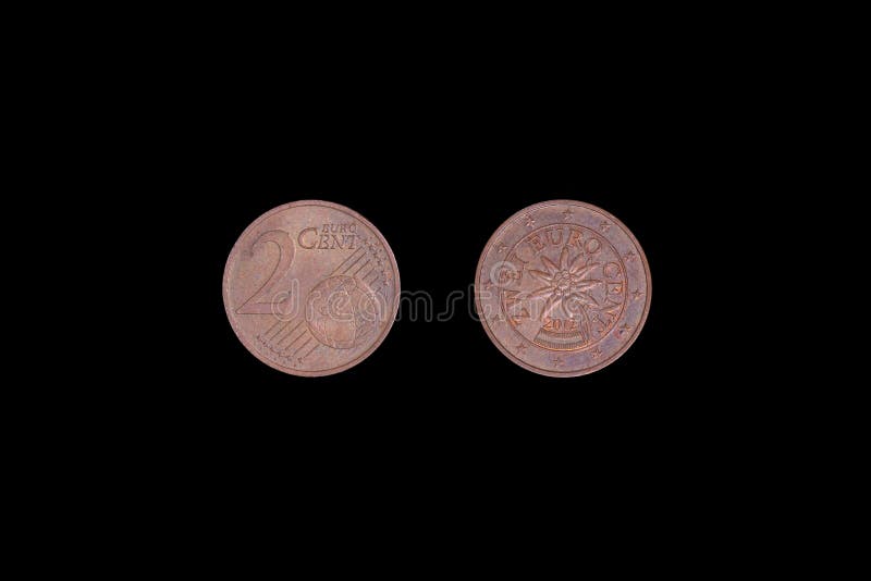 German Money Bronze. 2 Euro Cent Coin from 2012 Stock Image Image of coin, cent 174849445
