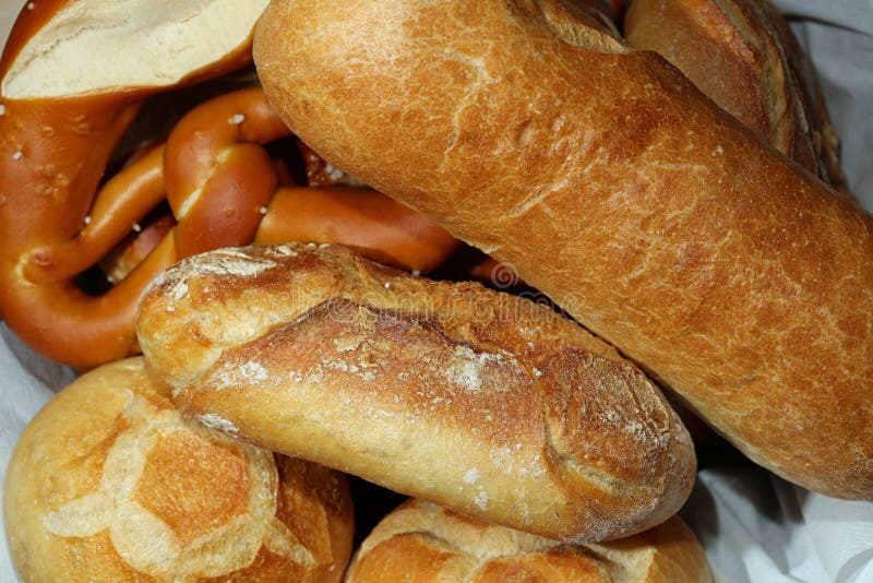 German Pretzel and Other German Bread Stock Image Image of barbecue