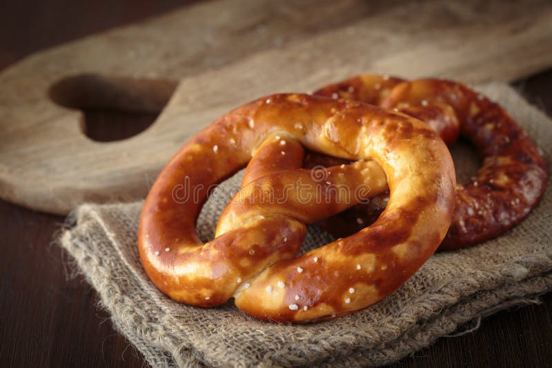 The german pretzel stock image. Image of traditional 77341311