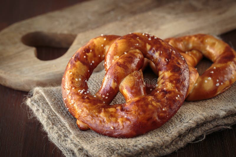 The german pretzel stock photo. Image of culture, eating 77341362