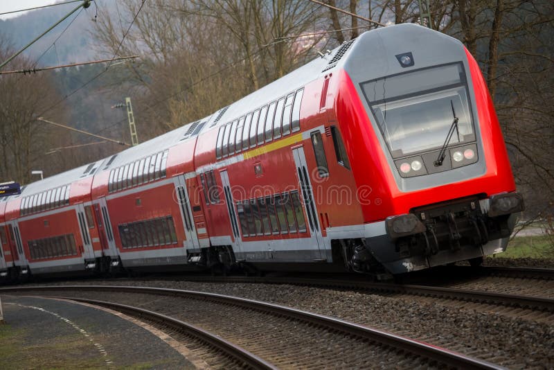 German Railway Passenger Train Stock Image Image of technology