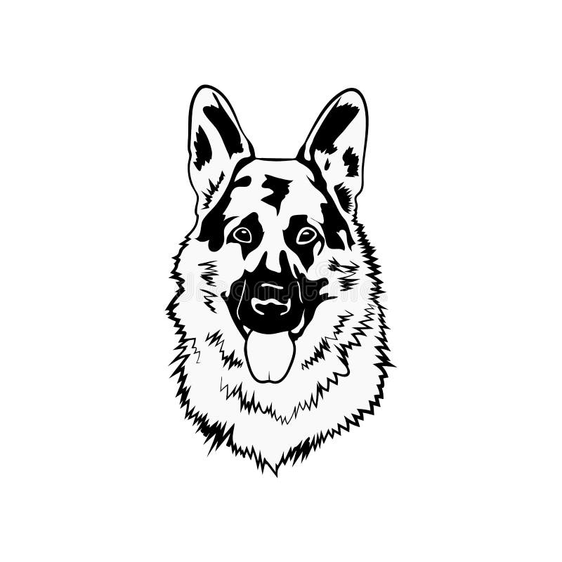 Download German Shepherd Svg Dog Stock Vector Illustration Of Canine 193362689