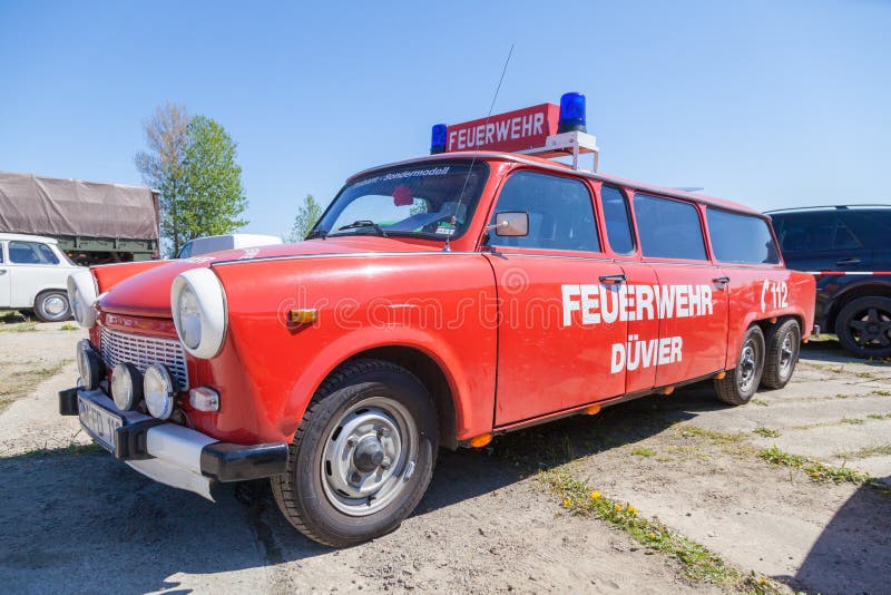 German special trabant version feuerwehr fire service stock photography German special trabant version feuerwehr fire service stock photography