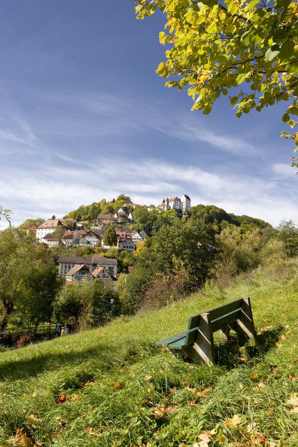 German village on a hill