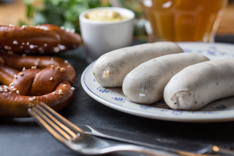 German white sausage stock photo. Image of bavarian, cooked 78484156