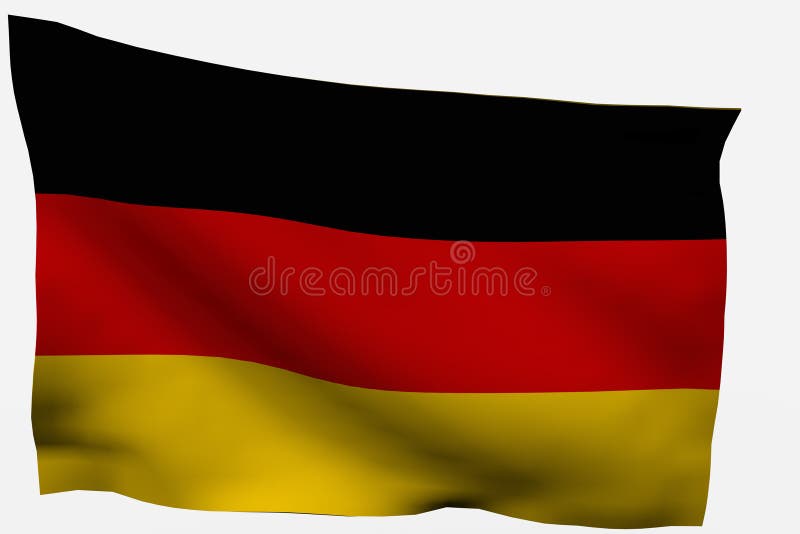 Germany 3d flag stock illustration. Illustration of nation - 7722511