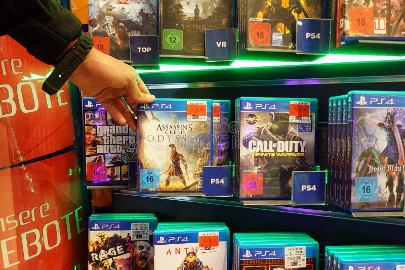 Sony Playstation games, Sony Playstation game add ons, Sony PS4 games, Sony  PS4, PS4 games, Sony Playstation Plus, PS4 shop display, playstation, game  Stock Photo - Alamy